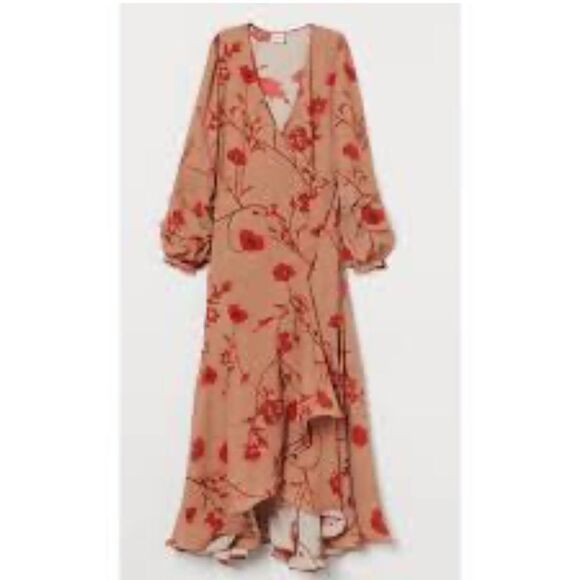 JOHANNA ORTIZ X H&M FLORAL MAXI WRAP DRESS - Picture 10 of 10
